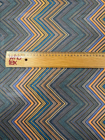 Zigzag Pattern Chiffon Fabric – Lightweight Flowing Dress - Whotex Fabrics London