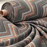 Zigzag Pattern Fabric by the Metre - Whotex Fabrics London