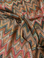 Zigzag Pattern Fabric, Shimmer Ottoman Fabric, 4 - Way Stretch - Whotex Online Fabric Store
