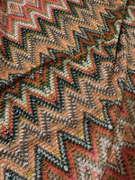 Zigzag Pattern Fabric, Shimmer Ottoman Fabric, 4 - Way Stretch - Whotex Online Fabric Store