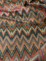Zigzag Pattern Fabric, Shimmer Ottoman Fabric, 4 - Way Stretch - Whotex Online Fabric Store