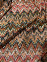 Zigzag Pattern Fabric, Shimmer Ottoman Fabric, 4 - Way Stretch - Whotex Online Fabric Store