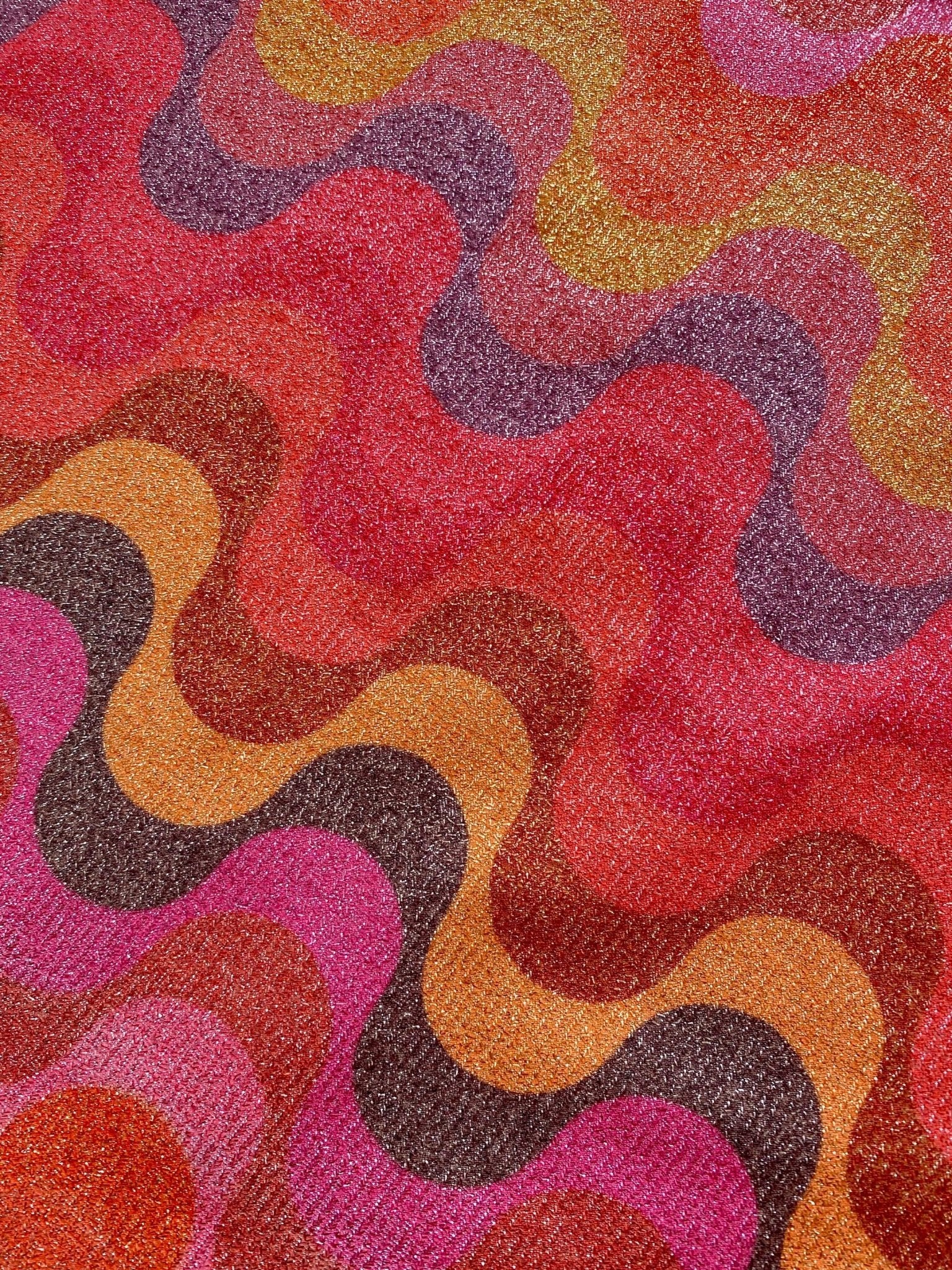 Zigzag Pattern Fabric, Shimmer Spandex Fabric, spandex 4 - way stretch fabric, Evening dress fabric - Whotex Online Fabric Store