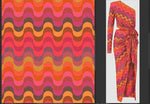 Zigzag Pattern Fabric, Shimmer Spandex Fabric, spandex 4 - way stretch fabric, Evening dress fabric - Whotex Online Fabric Store