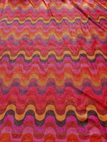 Zigzag Pattern Fabric, Shimmer Spandex Fabric, spandex 4 - way stretch fabric, Evening dress fabric - Whotex Online Fabric Store