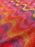Zigzag Pattern Fabric, Shimmer Spandex Fabric, spandex 4 - way stretch fabric, Evening dress fabric - Whotex Online Fabric Store