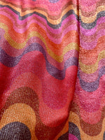 Zigzag Pattern Fabric, Shimmer Spandex Fabric, spandex 4 - way stretch fabric, Evening dress fabric - Whotex Online Fabric Store