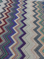 Zigzag Pattern Knit Fabric, Lurex Fabric, 4 - Way Stretch - Whotex Online Fabric Store