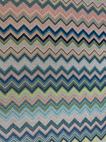 Zigzag Pattern Knit Fabric, Lurex Fabric, 4 - Way Stretch - Whotex Online Fabric Store