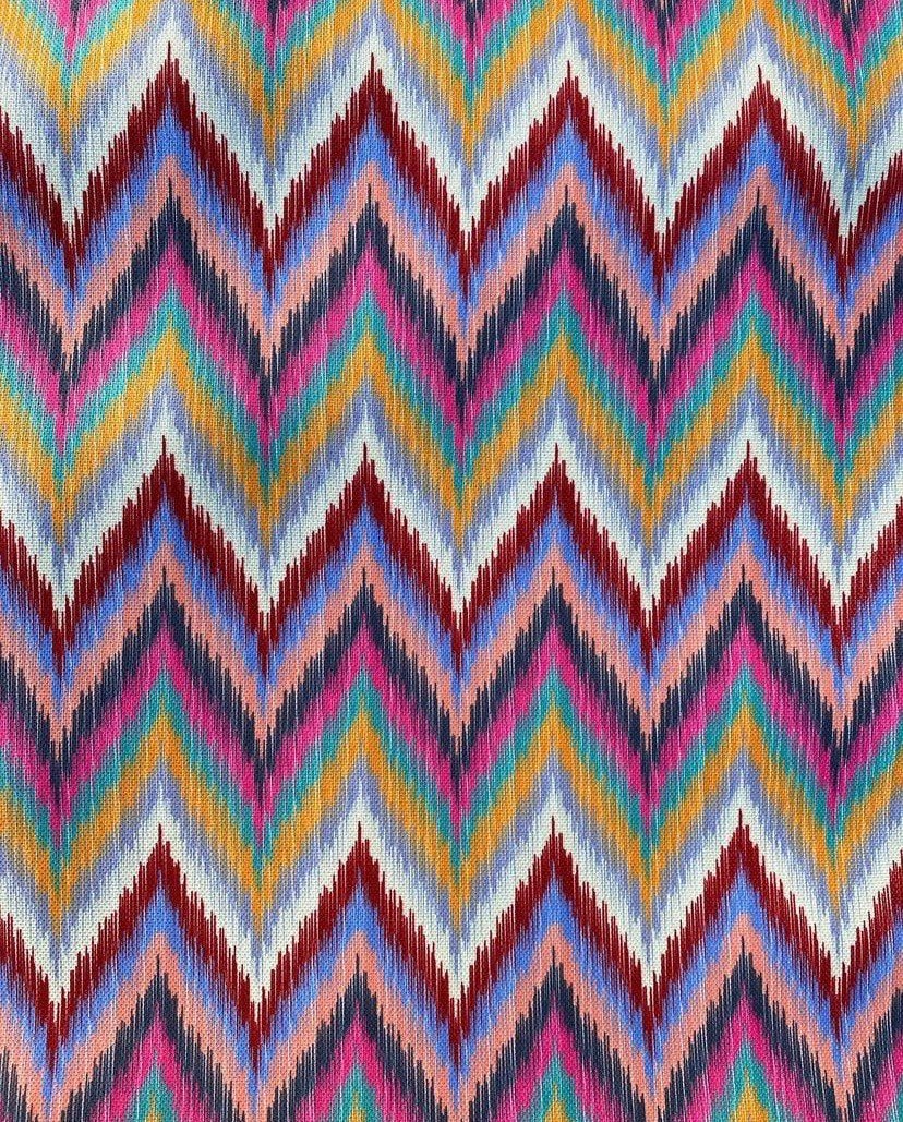 Zigzag print Upholstery Fabric, Colored chevron Fabric, Digital print Fabric, outdoor, runner, curtain, tablecloth, handbag Fabric - Whotex Online Fabric Store