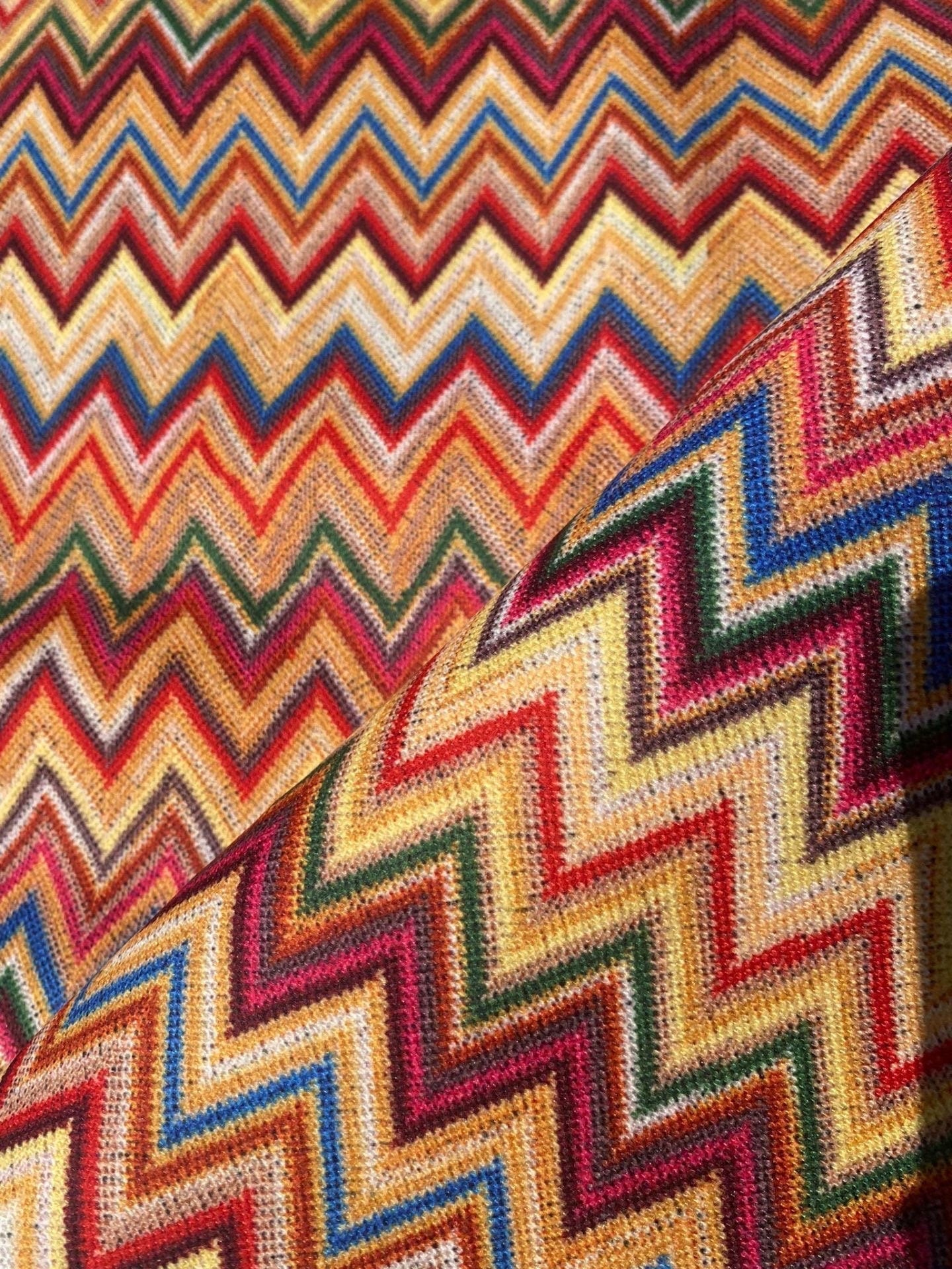 Zigzag print Upholstery Fabric, Colored chevron Fabric, Digital print fabric, outdoor, runner, curtain, tablecloth, handbag fabric - Whotex